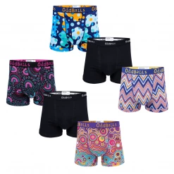 OddBalls Blended Bundle - Mens Boxer Shorts 6 Pack Bundle