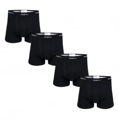 OddBalls Classical Black Bundle - Mens Boxer Shorts 4 Pack Bundle