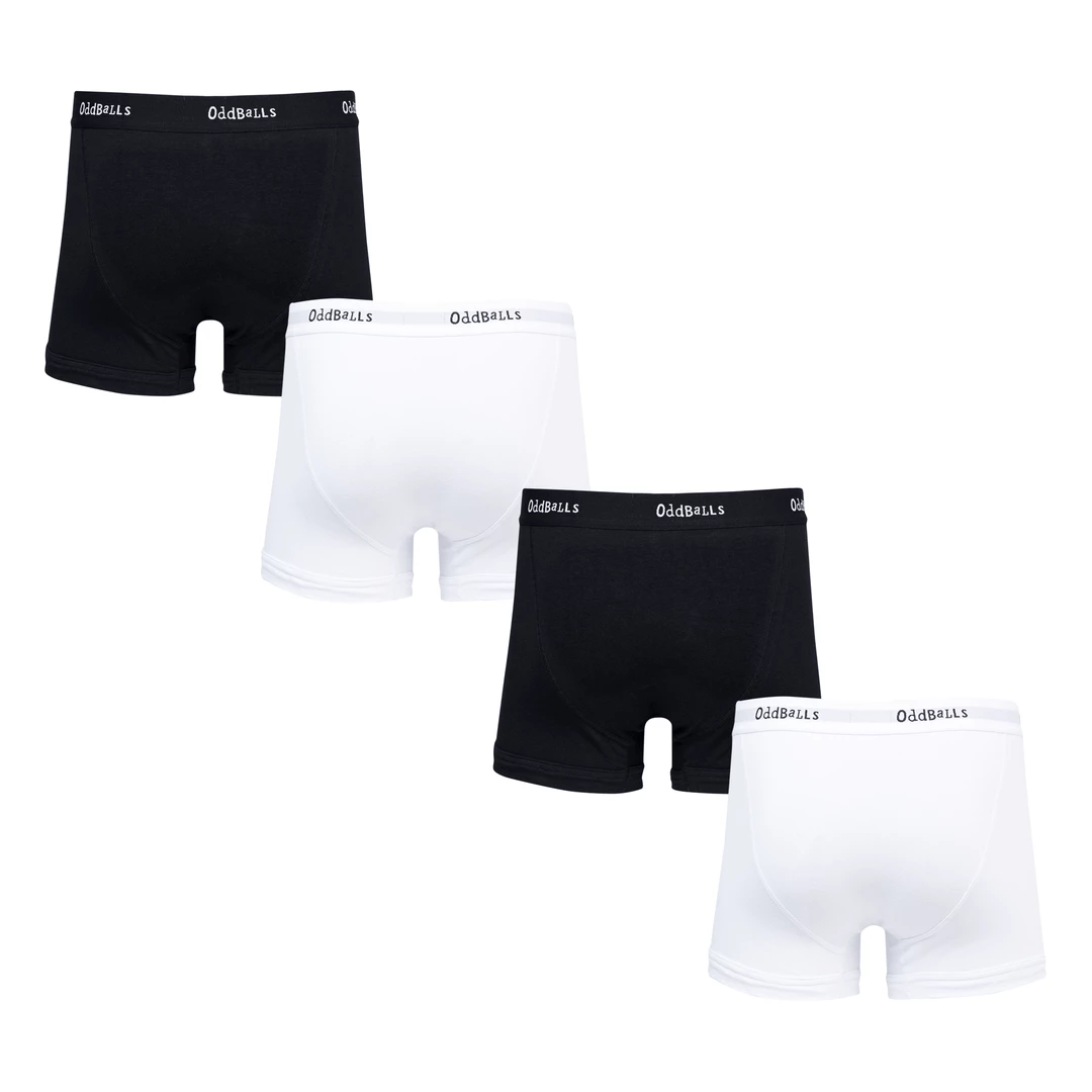 OddBalls Classical Mixed Bundle - Mens Boxer Shorts 4 Pack Bundle