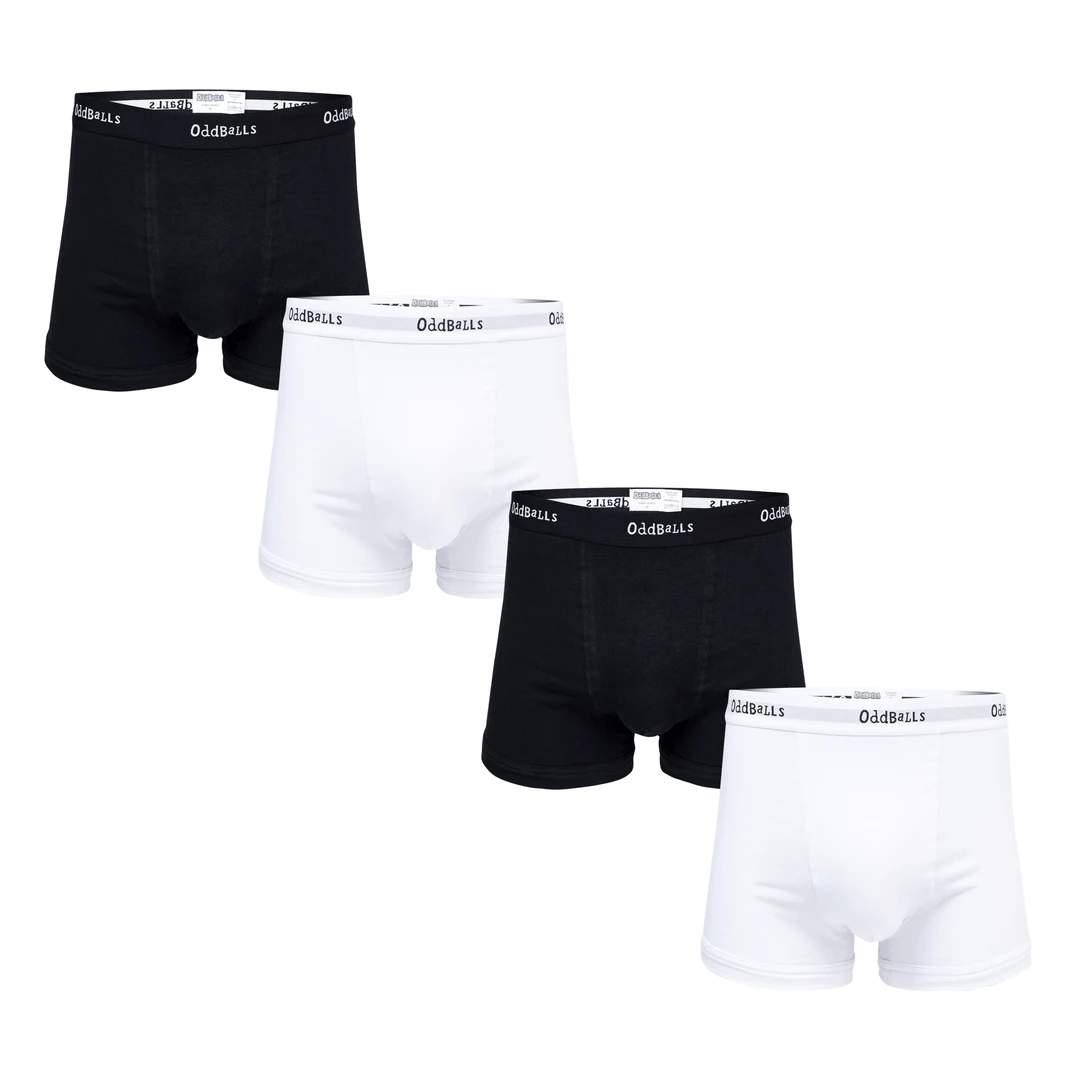 OddBalls Classical Mixed Bundle - Mens Boxer Shorts 4 Pack Bundle