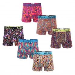 OddBalls Summer Sale | Waves Bundle - Mens Boxer Shorts 6 Pack Bundle