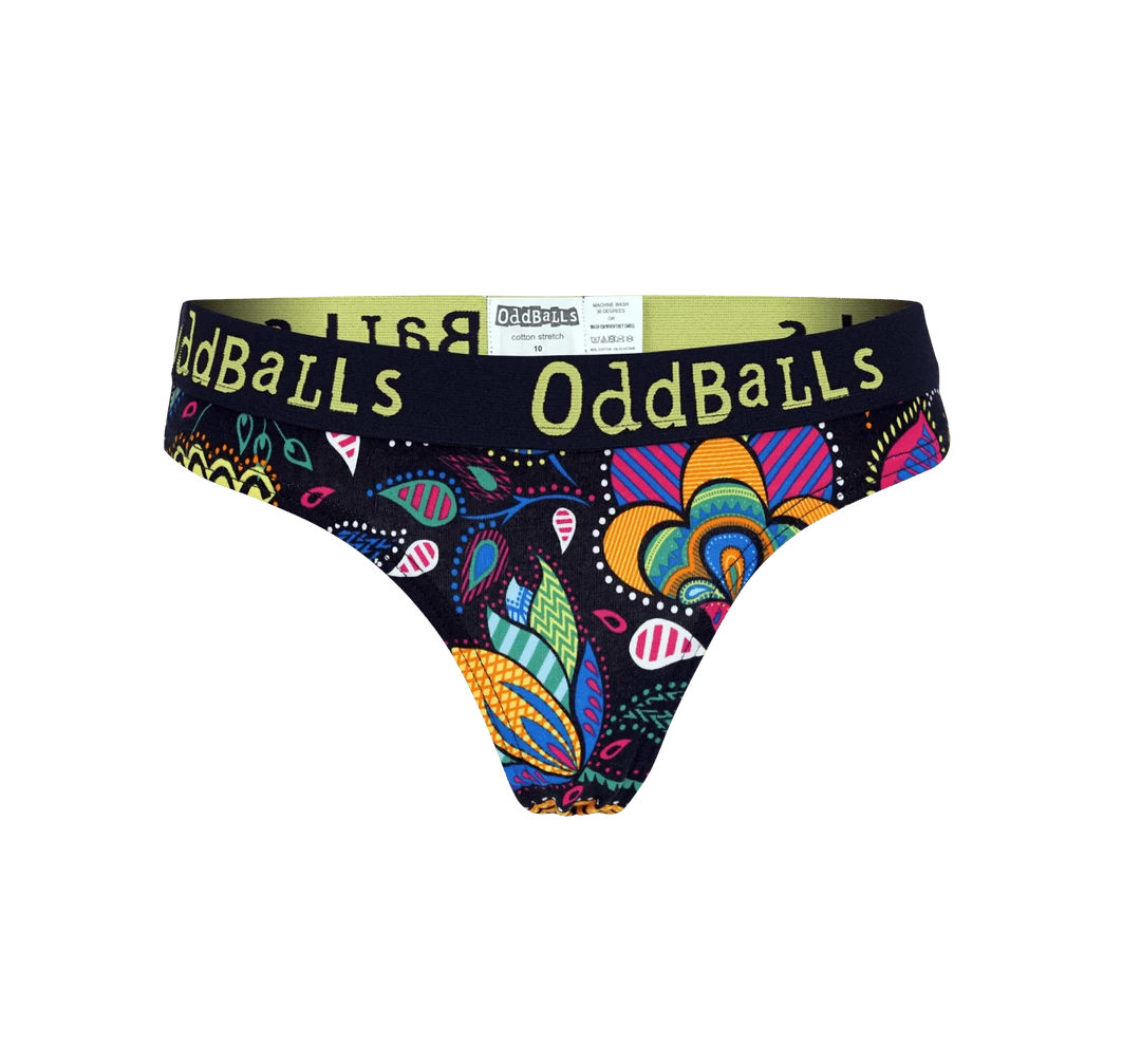 OddBalls Magic Garden - Ladies Thong Thongs