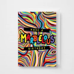 OddBalls Marble - Mens Boxer Shorts + Card Bundle Underwear & Birthday Cards