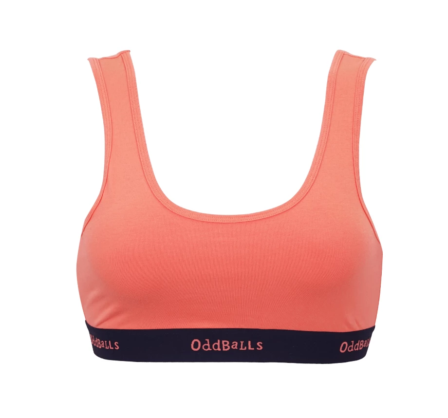 OddBalls Teen Girls Bralettes Navy & Coral - Teen Girls Bralette