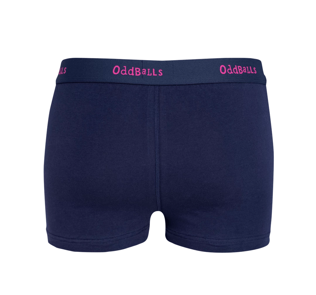 OddBalls Navy & Magenta - Teen Girls Boxers