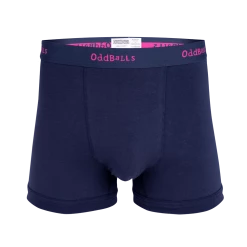 OddBalls Navy & Magenta - Mens Boxer Shorts