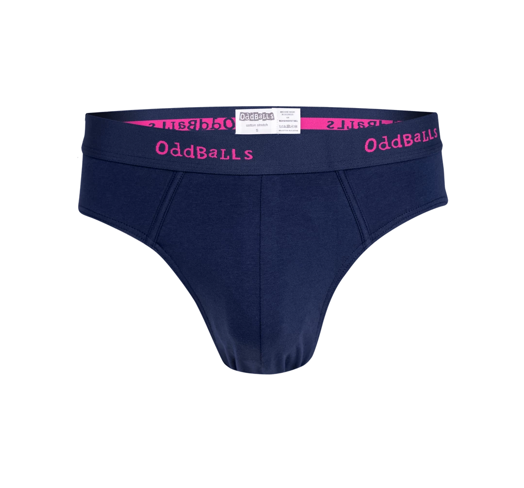 OddBalls Navy & Magenta - Teen Boys Briefs