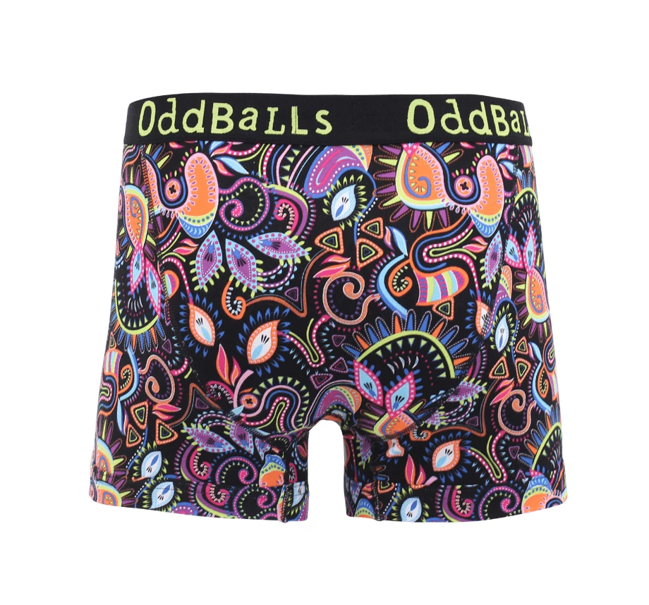 OddBalls Neon Rave - Teen Boys Boxer Shorts