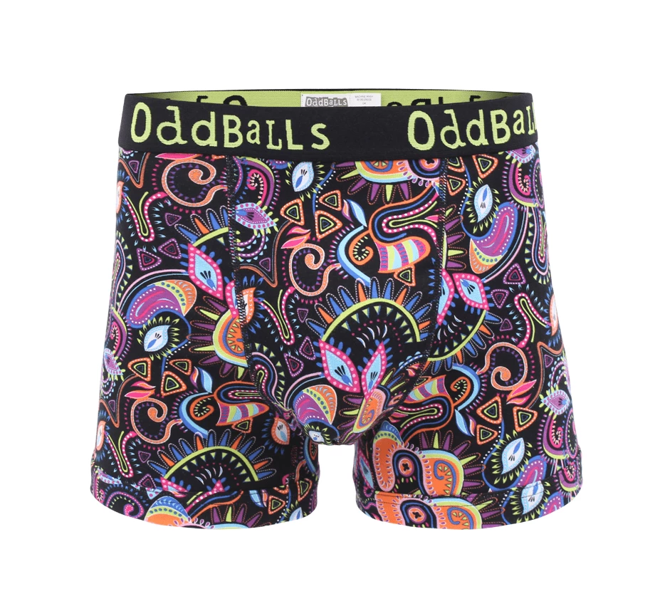 OddBalls Neon Rave - Teen Boys Boxer Shorts