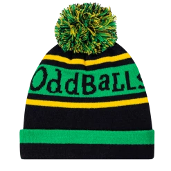 OddBalls Accessories Original | Black | Yellow | Green - Bobble Hat - 14