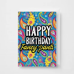 OddBalls Underwear & Birthday Cards Paisley - Ladies Briefs + Card Bundle