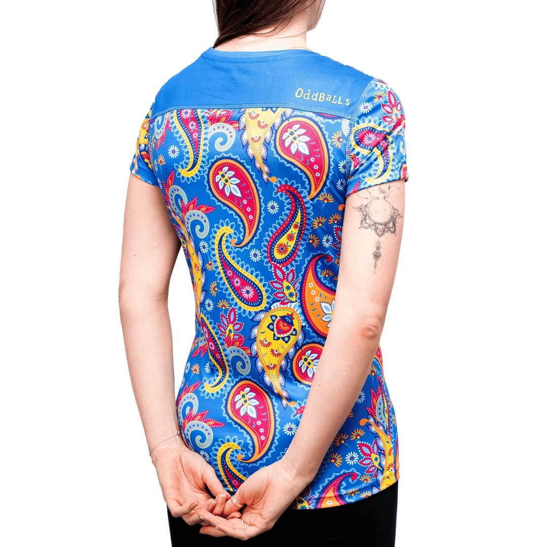 OddBalls Paisley - Adventurous - Womens Training T-Shirt Sportswear