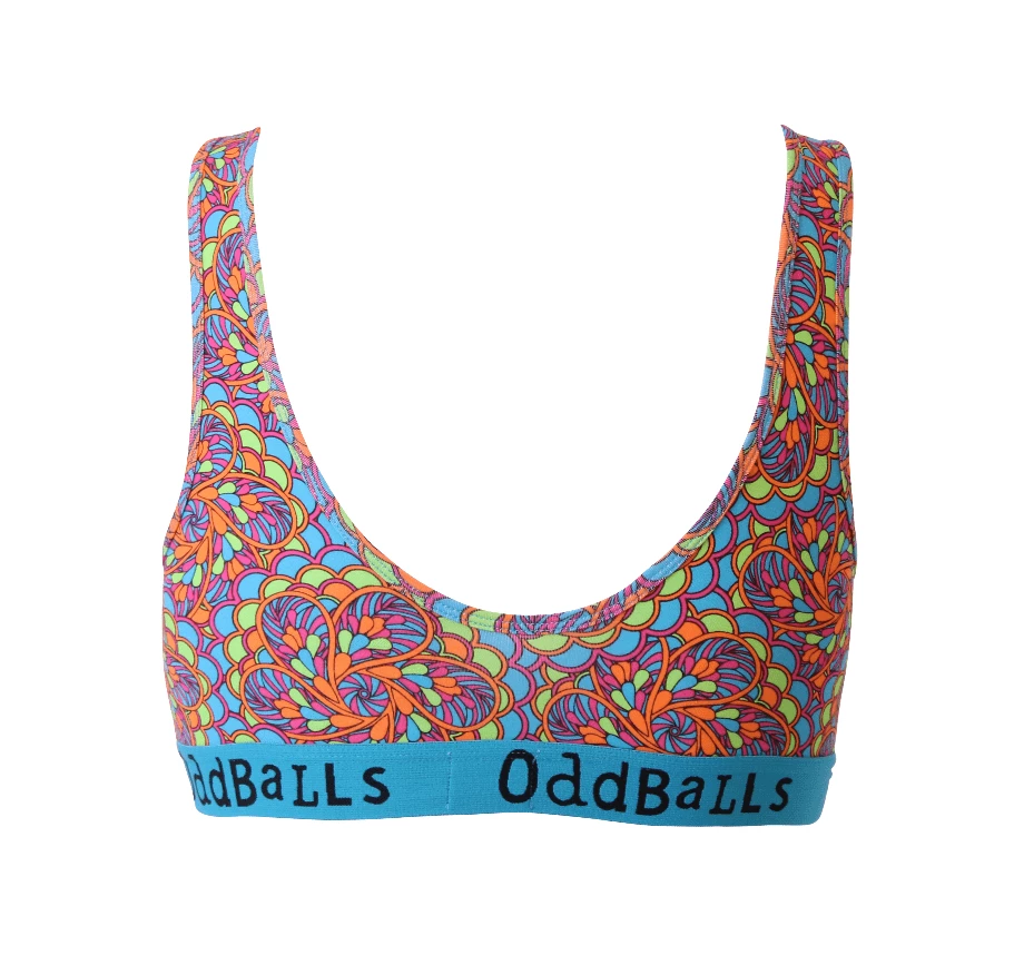 OddBalls Teen Girls Bralettes Peacock - Teen Girls Bralette