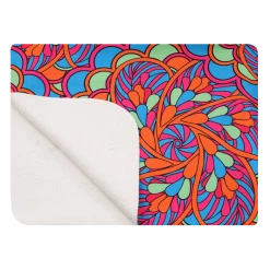 OddBalls Peacock - Luxury Sherpa Fleece Blanket