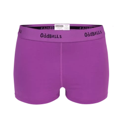 OddBalls Purple & Black - Teen Girls Boxers