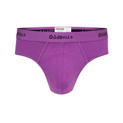 OddBalls Purple & Black - Mens Briefs