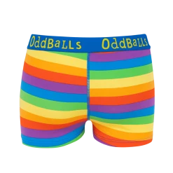 OddBalls Teen Girls Boxer Shorts Rainbow - Teen Girls Boxers