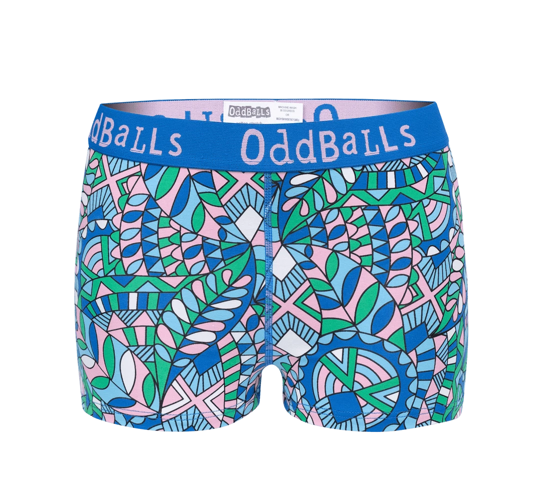 OddBalls Teen Girls Boxer Shorts Rainforest - Teen Girls Boxers