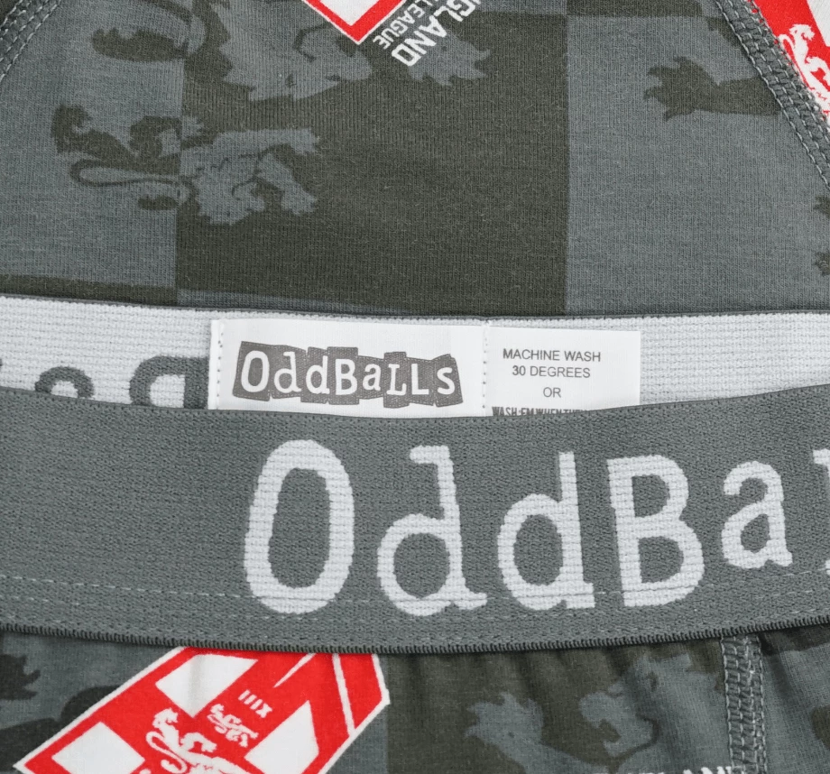 OddBalls England Rugby League Grey - Ladies Boxers