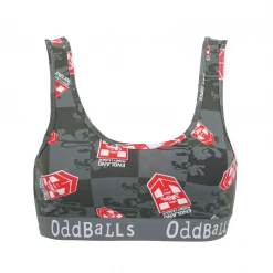 OddBalls England Rugby League Grey - Ladies Bralette Bralettes