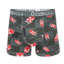 OddBalls England Rugby League Grey - Teen Boys Boxer Shorts
