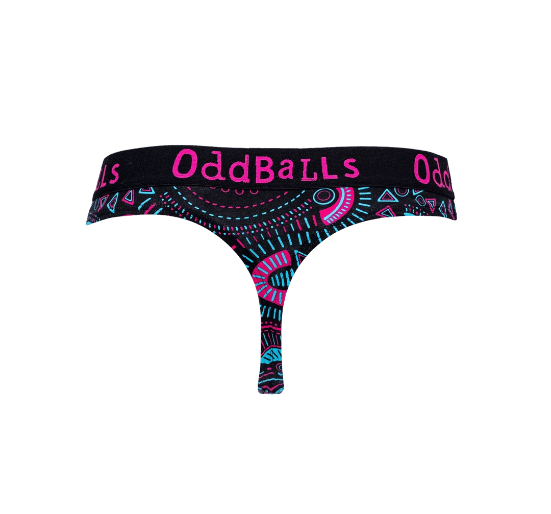 OddBalls Scribbles - Teen Girls Thong