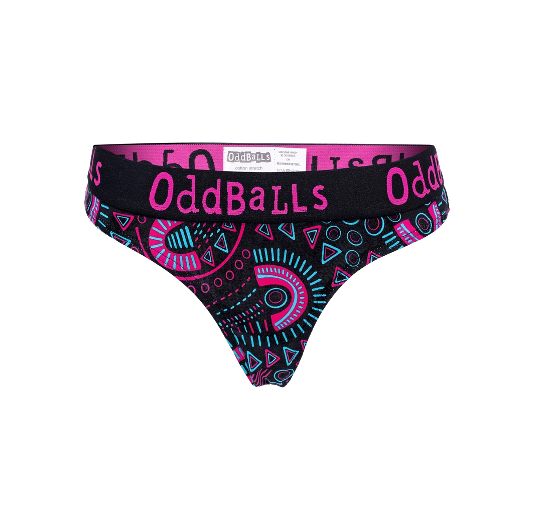 OddBalls Scribbles - Teen Girls Thong