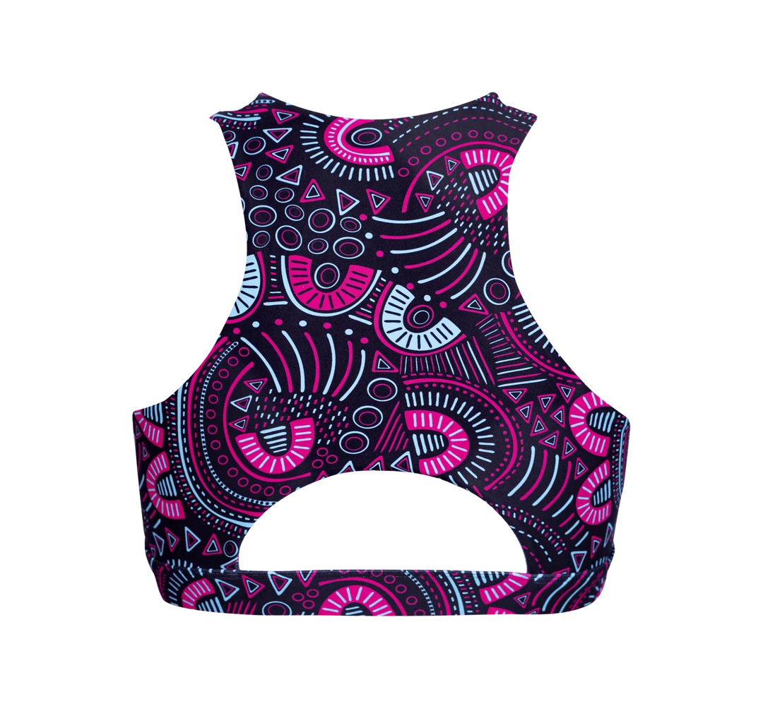 OddBalls Teen Girls Sports Bras Scribbles - Teen Girls Sports Bra