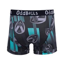 OddBalls St Helens - Black | Green | Grey - Teen Boys Boxer Shorts