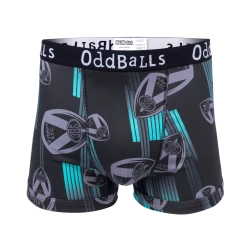 OddBalls St Helens - Black | Green | Grey - Mens Boxer Shorts