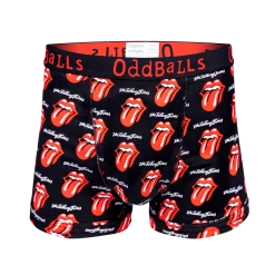 OddBalls The Rolling Stones - Black - Mens Boxer Shorts