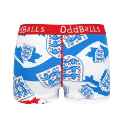 OddBalls Teen Girls Boxer Shorts England FA - Three Lions - Teen Girls Boxers