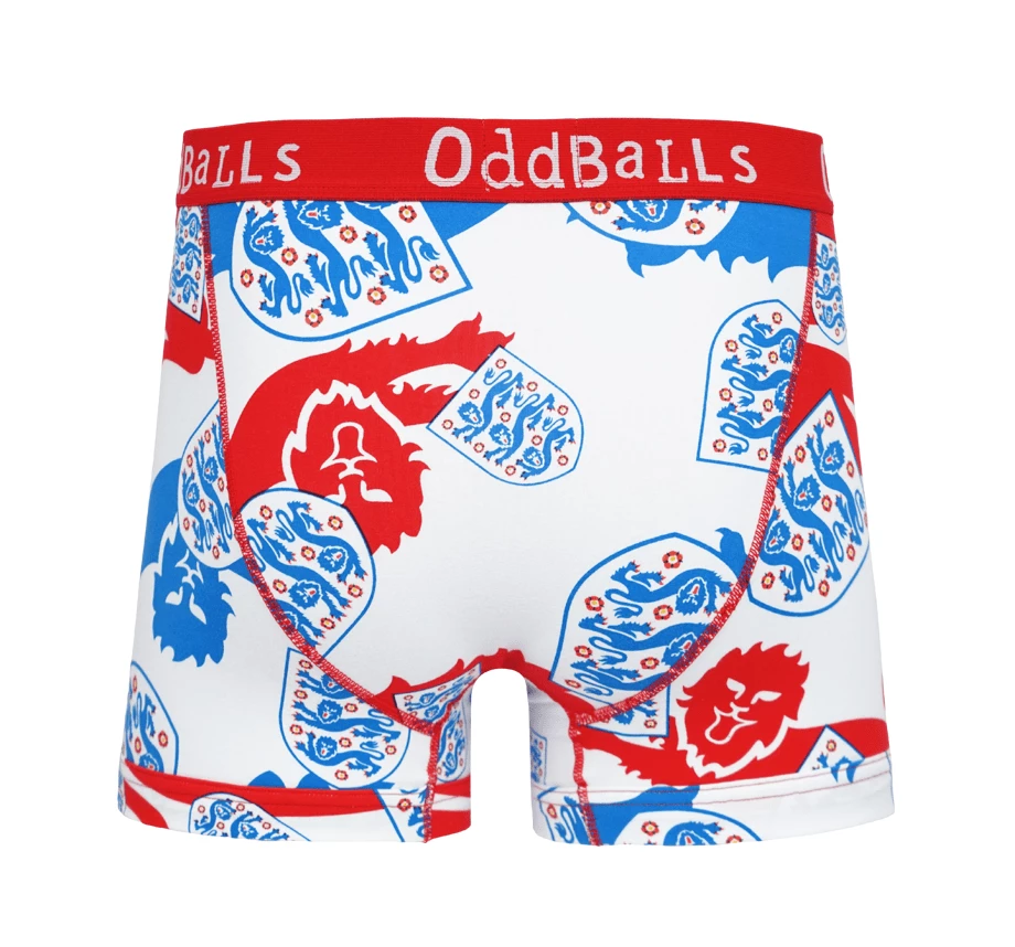 OddBalls England FA - Three Lions - Teen Boys Boxer Shorts
