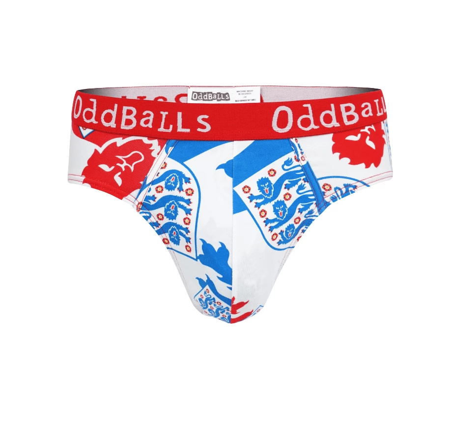 OddBalls England FA - Three Lions - Teen Boys Briefs