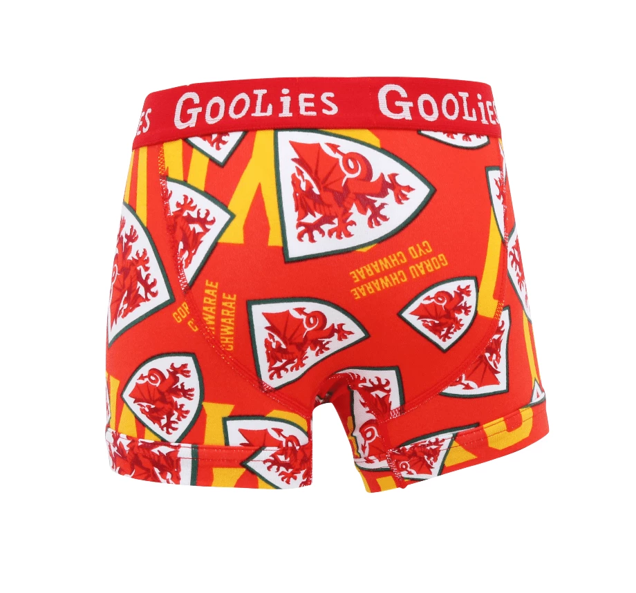 OddBalls FA Wales Red - Kids Boxer Shorts - Goolies Boys Boxer Shorts (Kids)