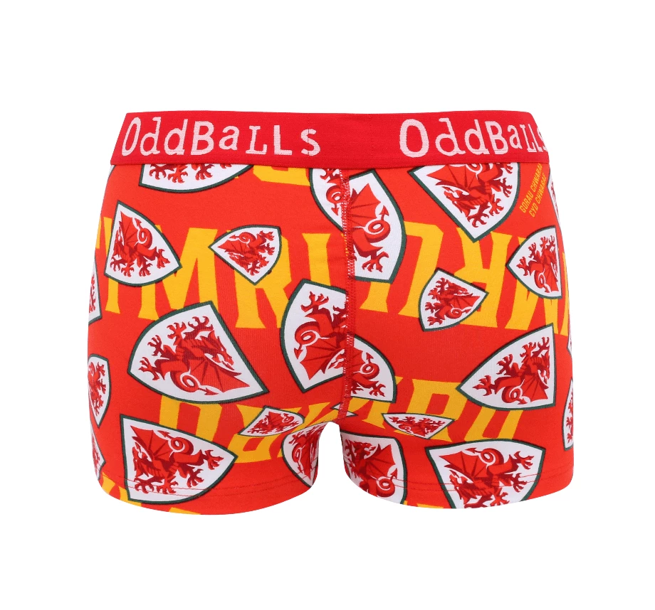OddBalls FA Wales Red - Ladies Boxers