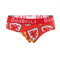 OddBalls FA Wales Red - Ladies Briefs