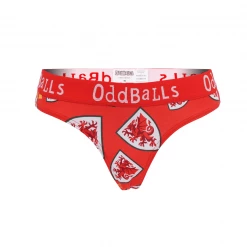 OddBalls FA Wales Red - Teen Girls Thong