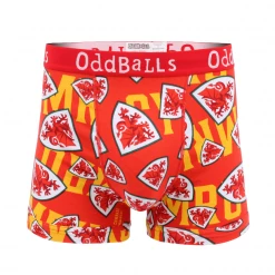 OddBalls FA Wales Red - Mens Boxer Shorts