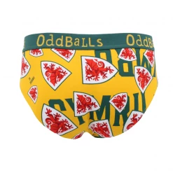 OddBalls FA Wales Yellow - Mens Briefs