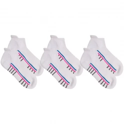 OddBalls All White Trainer Socks - 3 Pack Sock Bundle (Made From Recycled Plastic) Ankle & Trainer Socks