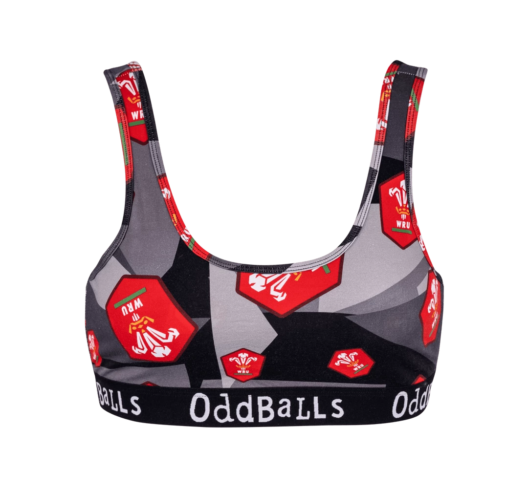 OddBalls Welsh Rugby Union - Away - Teen Girls Bralette