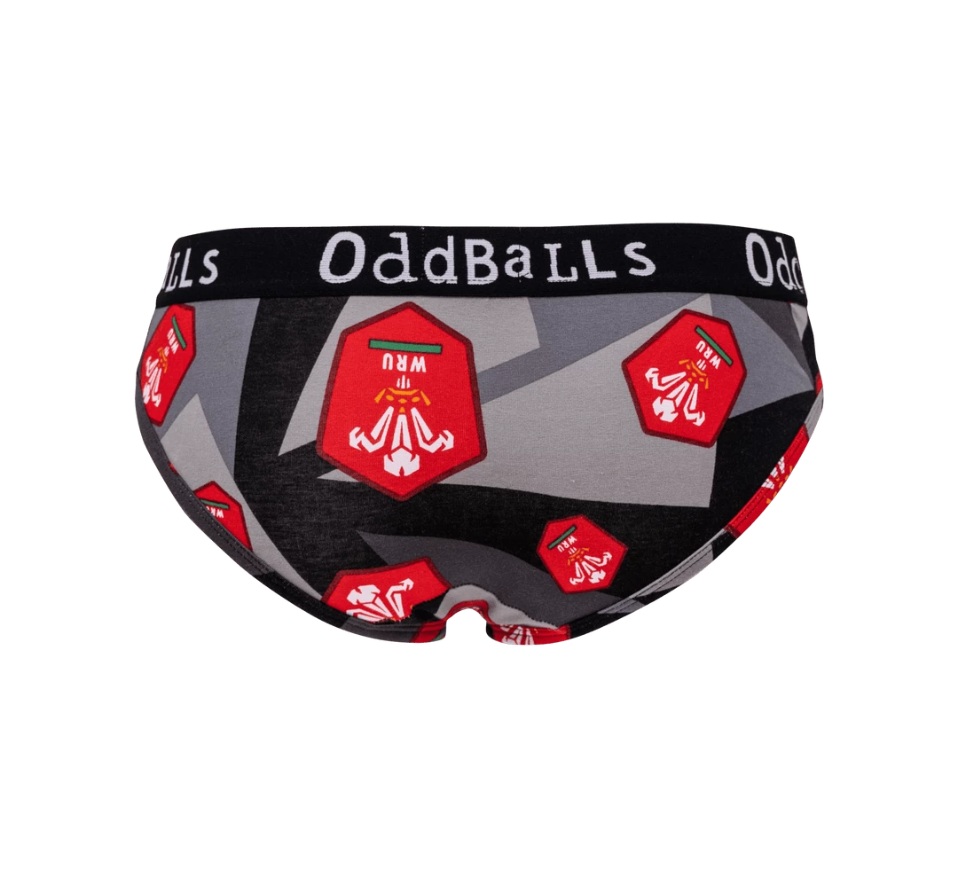 OddBalls Welsh Rugby Union - Away - Teen Girls Briefs