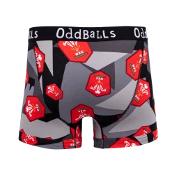 OddBalls Welsh Rugby Union - Away - Teen Boys Boxer Shorts