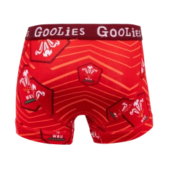 OddBalls Boys Boxer Shorts (Kids) Welsh Rugby Union - Home - Kids Boxer Shorts - Goolies