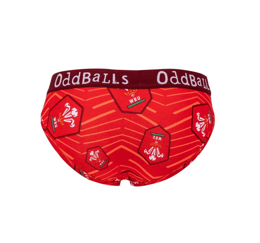 OddBalls Welsh Rugby Union - Home - Ladies Briefs