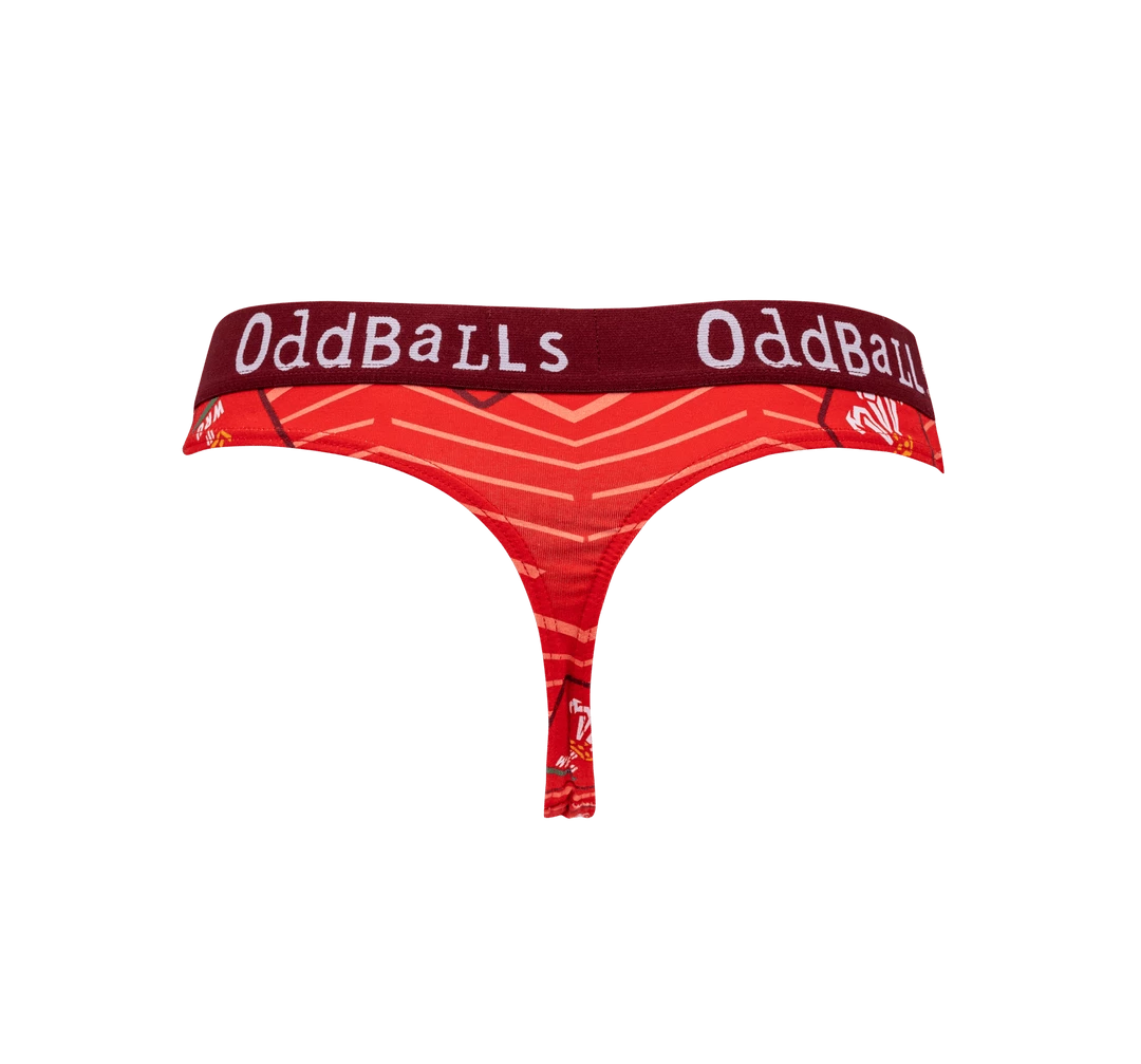 OddBalls Welsh Rugby Union - Home - Teen Girls Thong