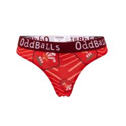OddBalls Welsh Rugby Union - Home - Ladies Thong