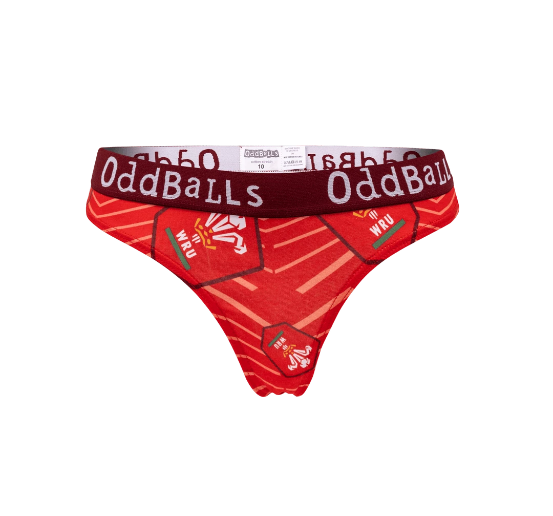 OddBalls Welsh Rugby Union - Home - Teen Girls Thong