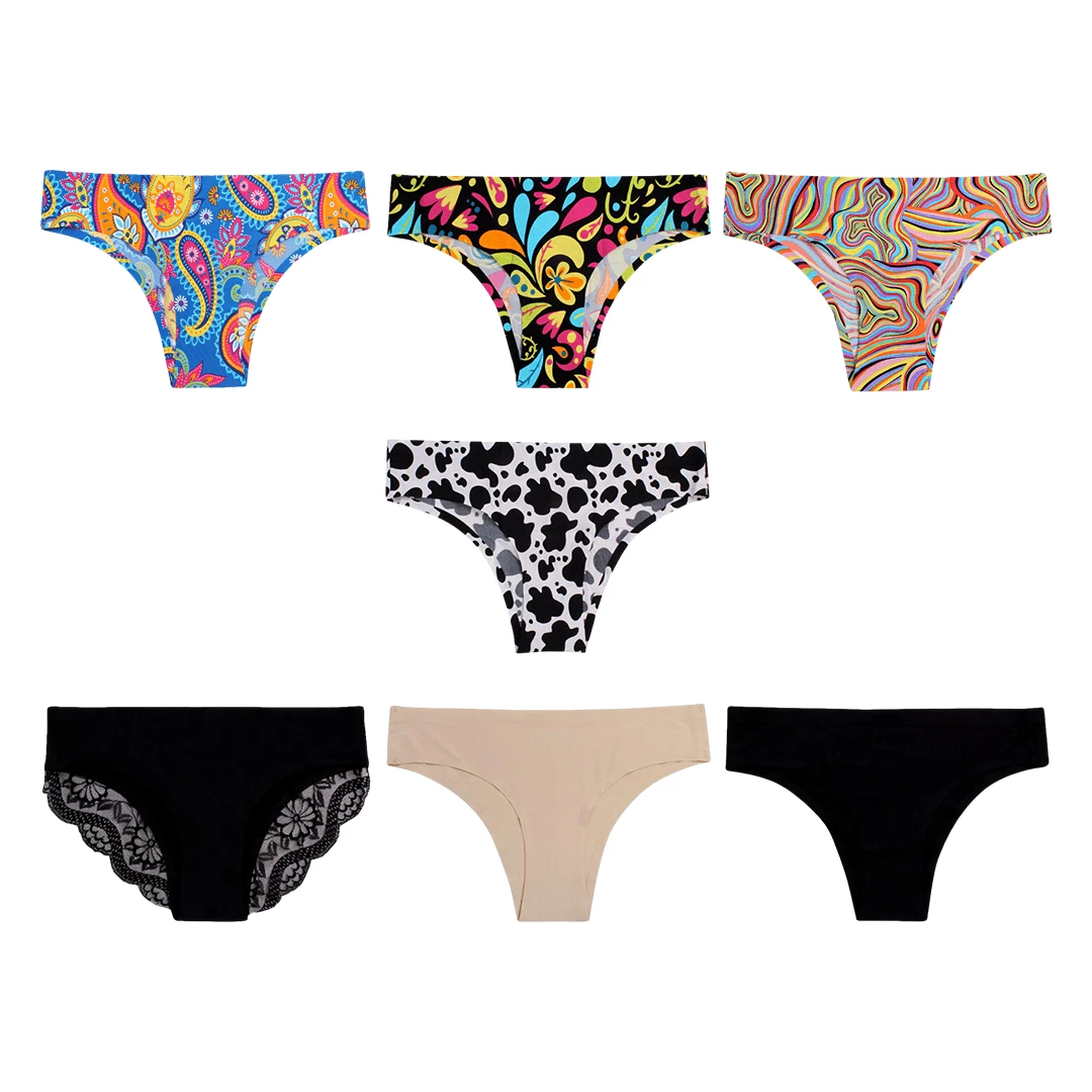 OddBalls Weekday Bundle - Ladies Seamless Briefs 7 Pack Bundle